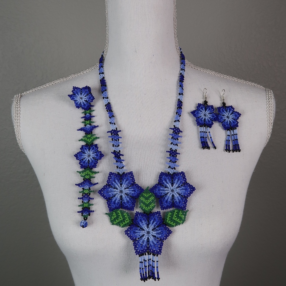 Huichol Jewelry Set
